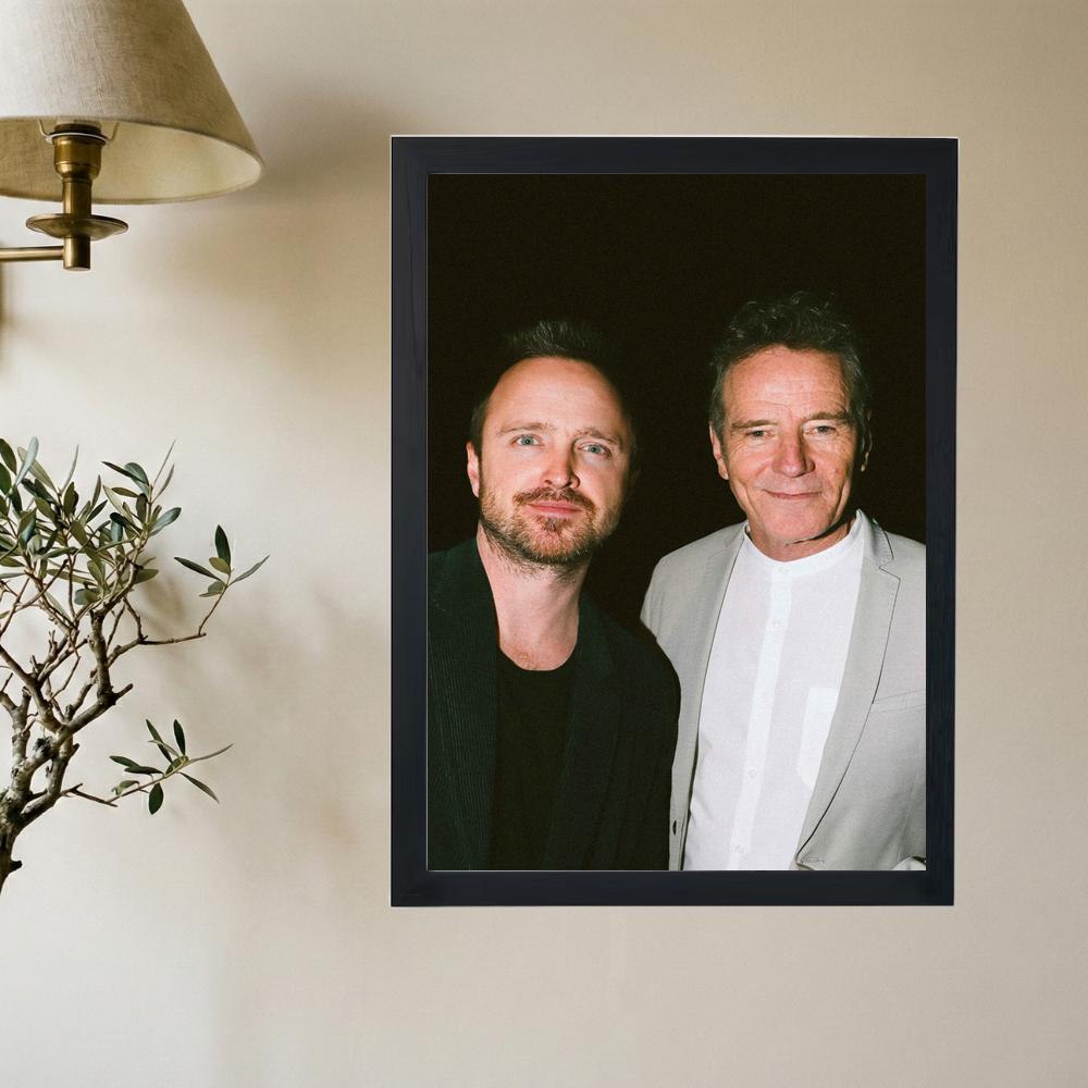 Aaron Paul x Bryan Cranston (Walter White x Jessie) 'Blue Bothers' Poster - Mockup 2