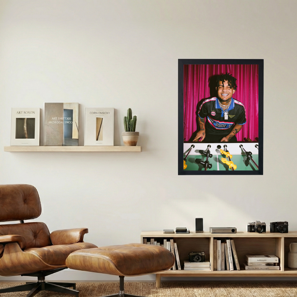 SmokePurpp 'Fusbol' Poster - Mockup 1