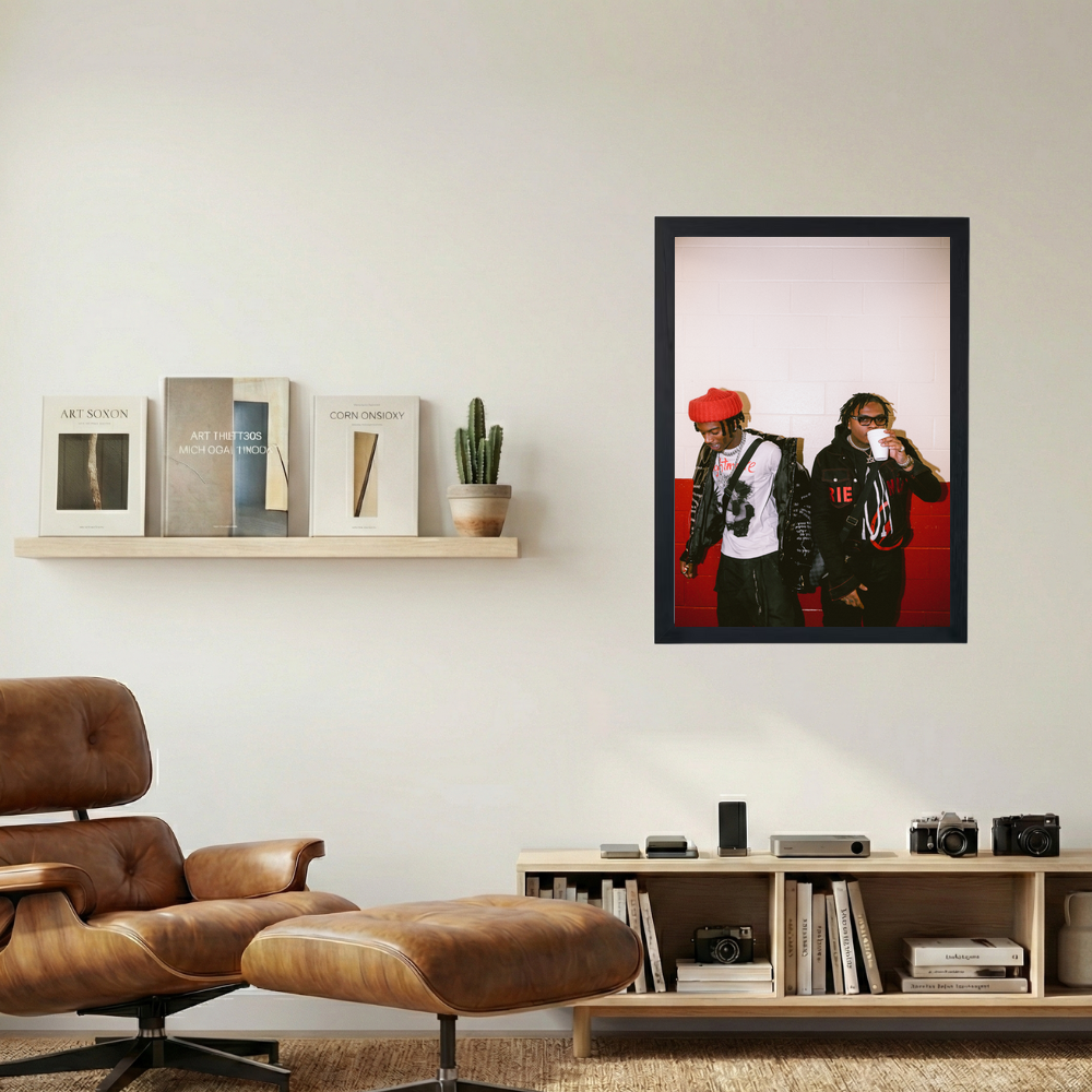 Playboi Carti x Gunna 'Checks' Poster - Mockup 1