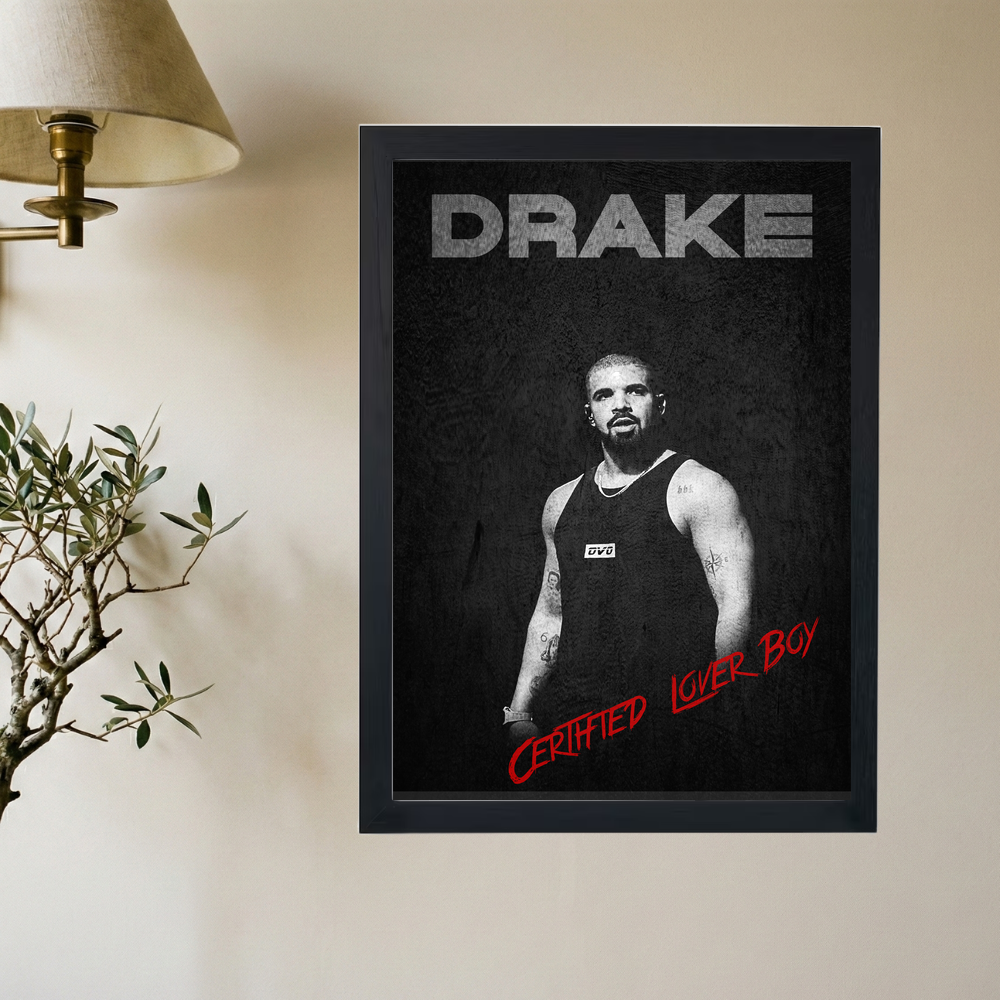 Drake 'Certified Gym Bro' Poster - Mockup 2