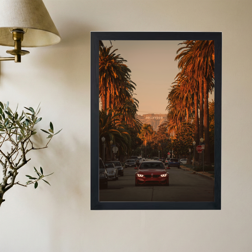 Hollywood Sunsets Poster - Mockup 2