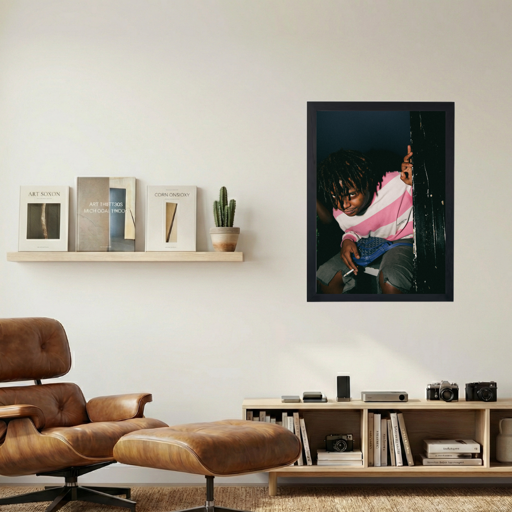 Ski Mask 'Smoke Break' Poster - Mockup 1