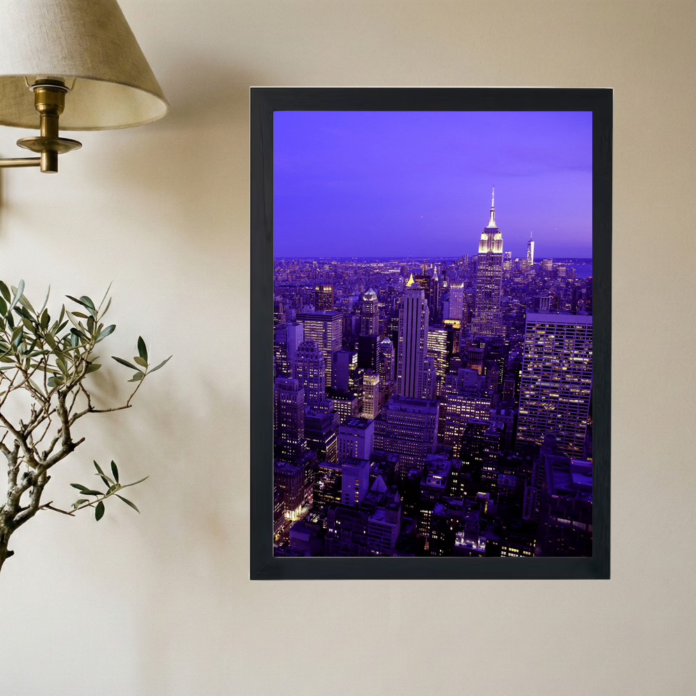 NYC 'Purple Nights' Poster - Mockup 2