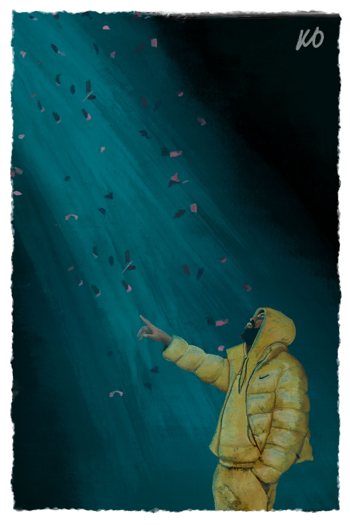 Drake 'Let It Rain' Poster