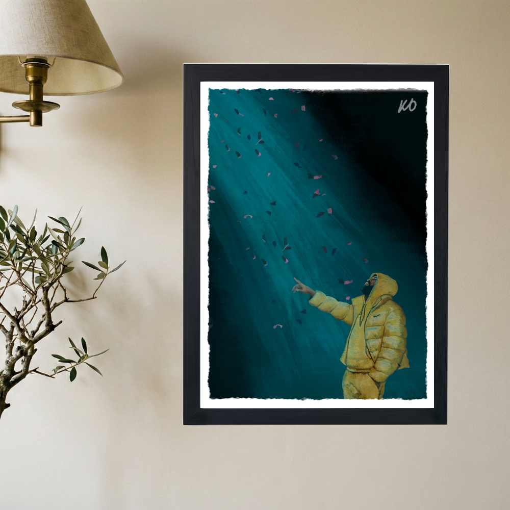 Drake 'Let It Rain' Poster - Mockup 2