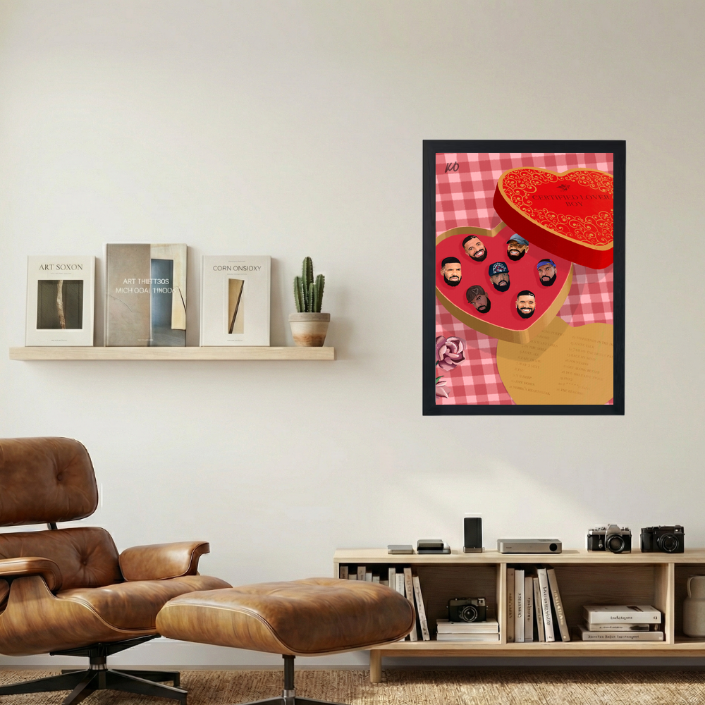 Drake 'Certified Lover of Chocolate' Poster - Mockup 1
