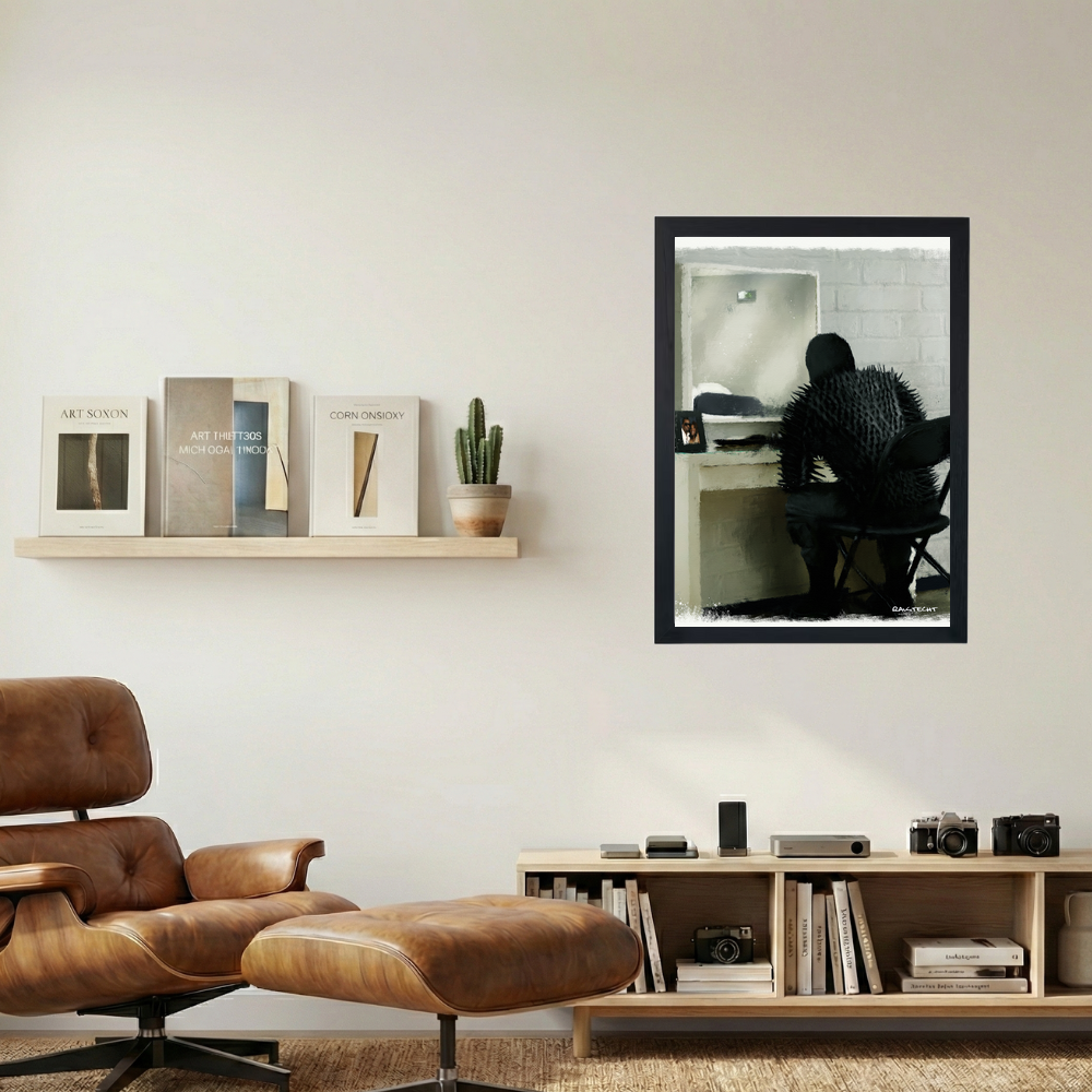 Kanye West 'Benz Stadium Studio' Painting Poster - Mockup 1