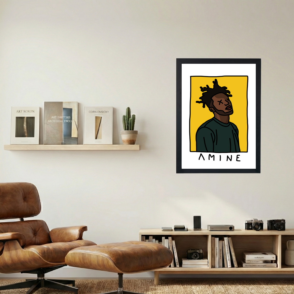 Amine 'Good For You' Poster - Mockup 1