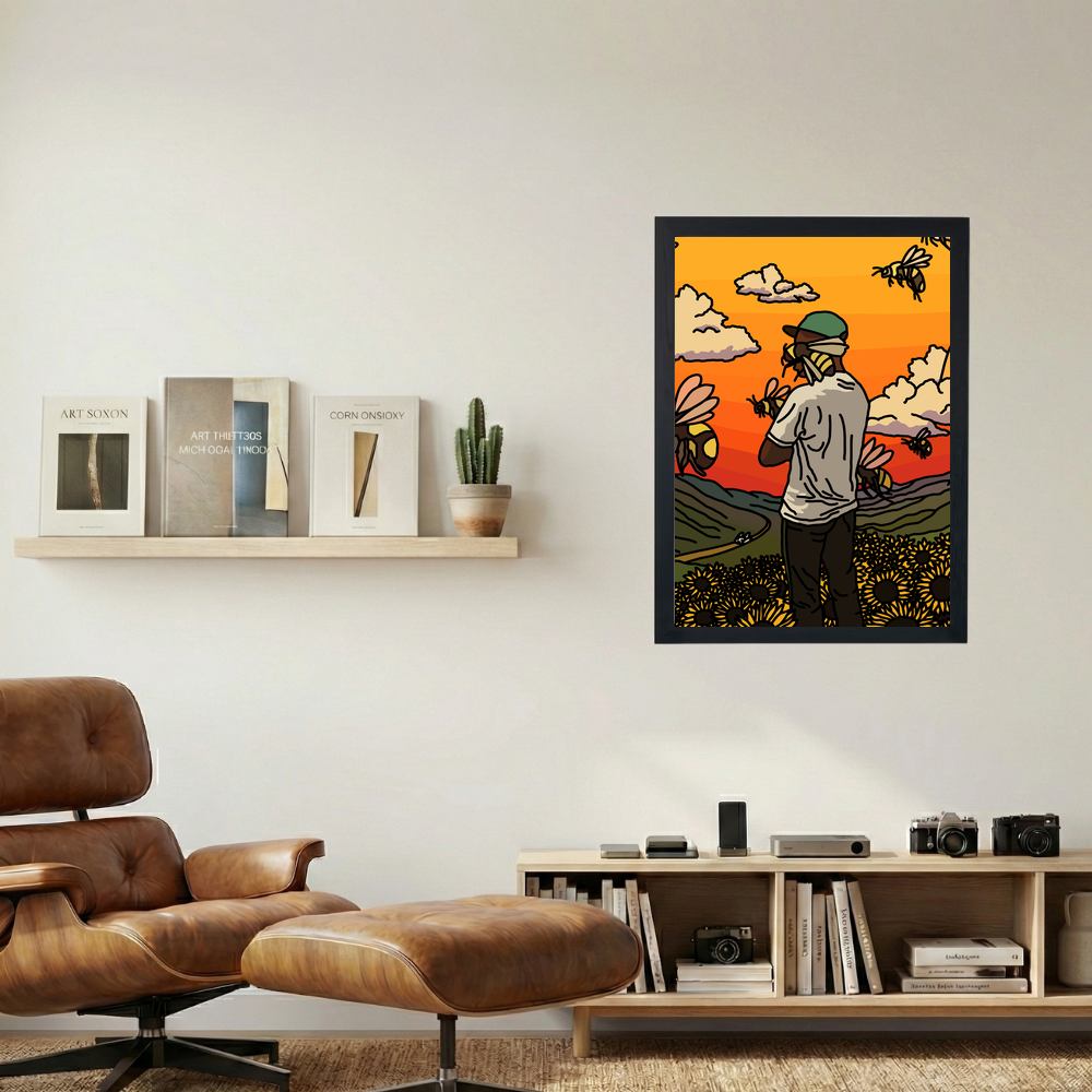 Tyler The Creator 'Flower Boy Portrait' Poster - Mockup 1
