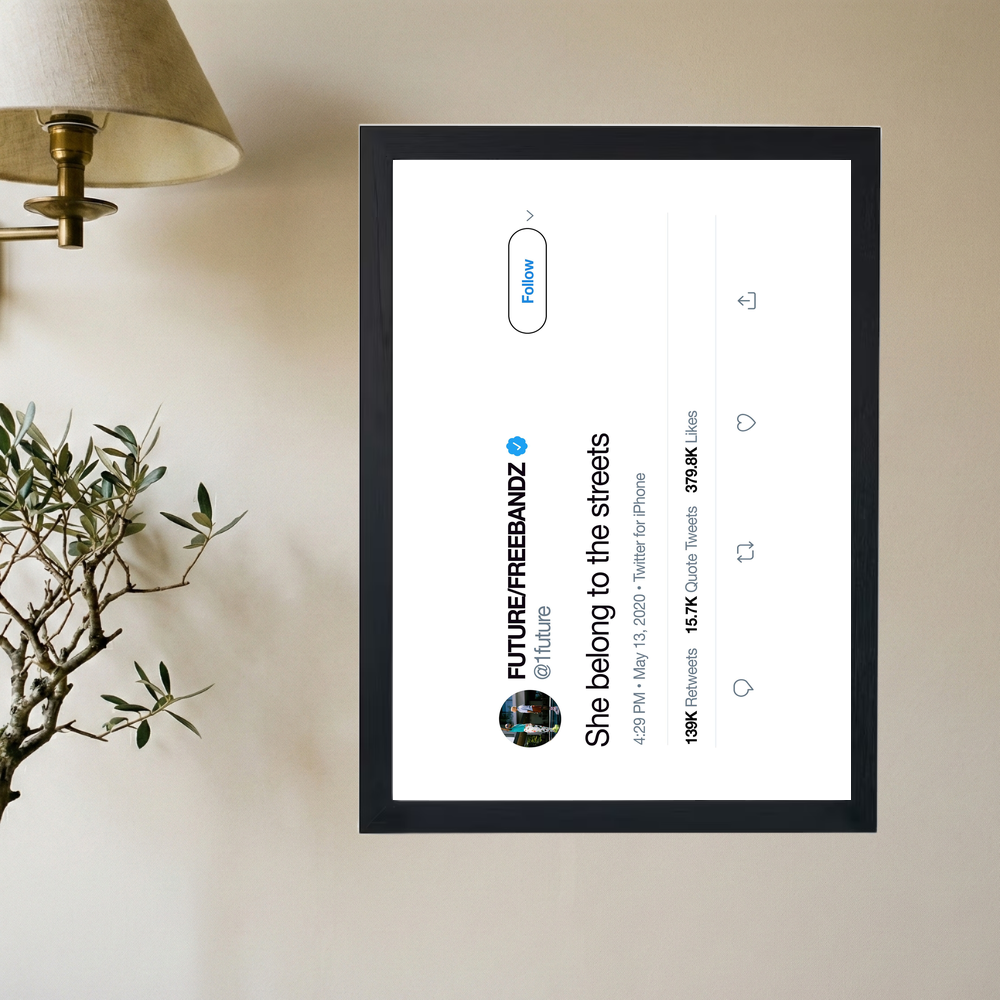 Future 'Streets' Tweet Poster - Mockup 2