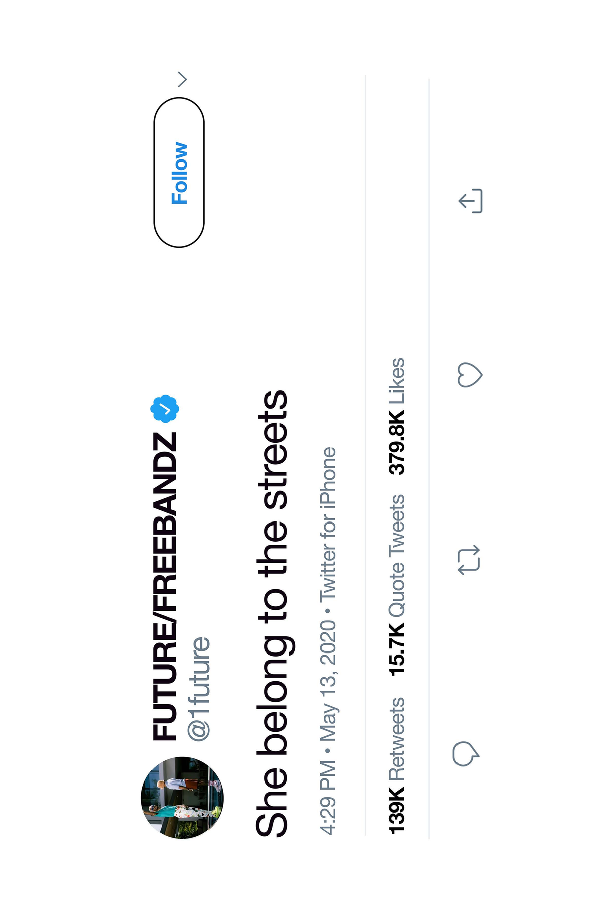 Future 'Streets' Tweet Poster