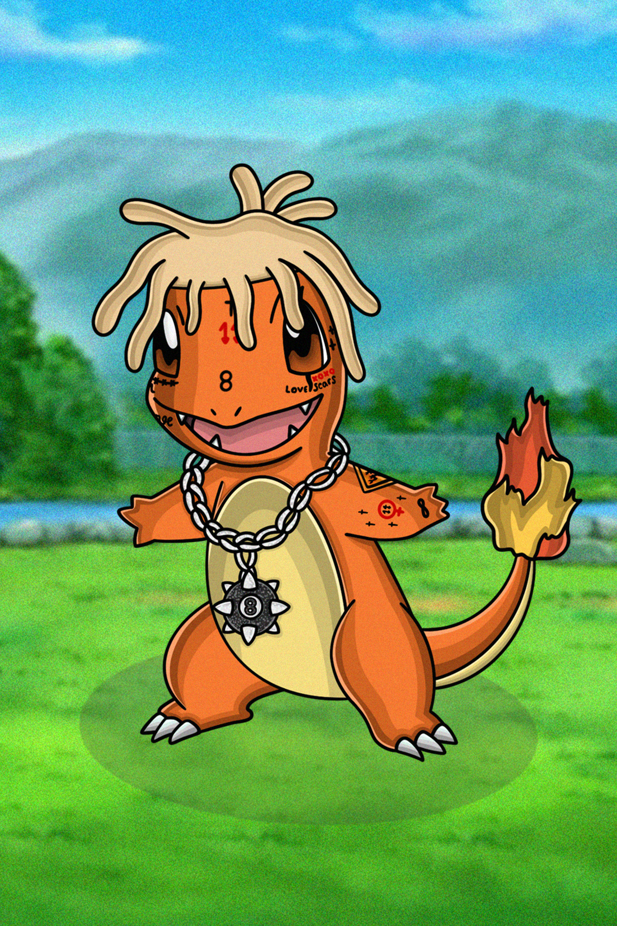 Trippie Redd x Pokmon '1400 Charmander' Poster