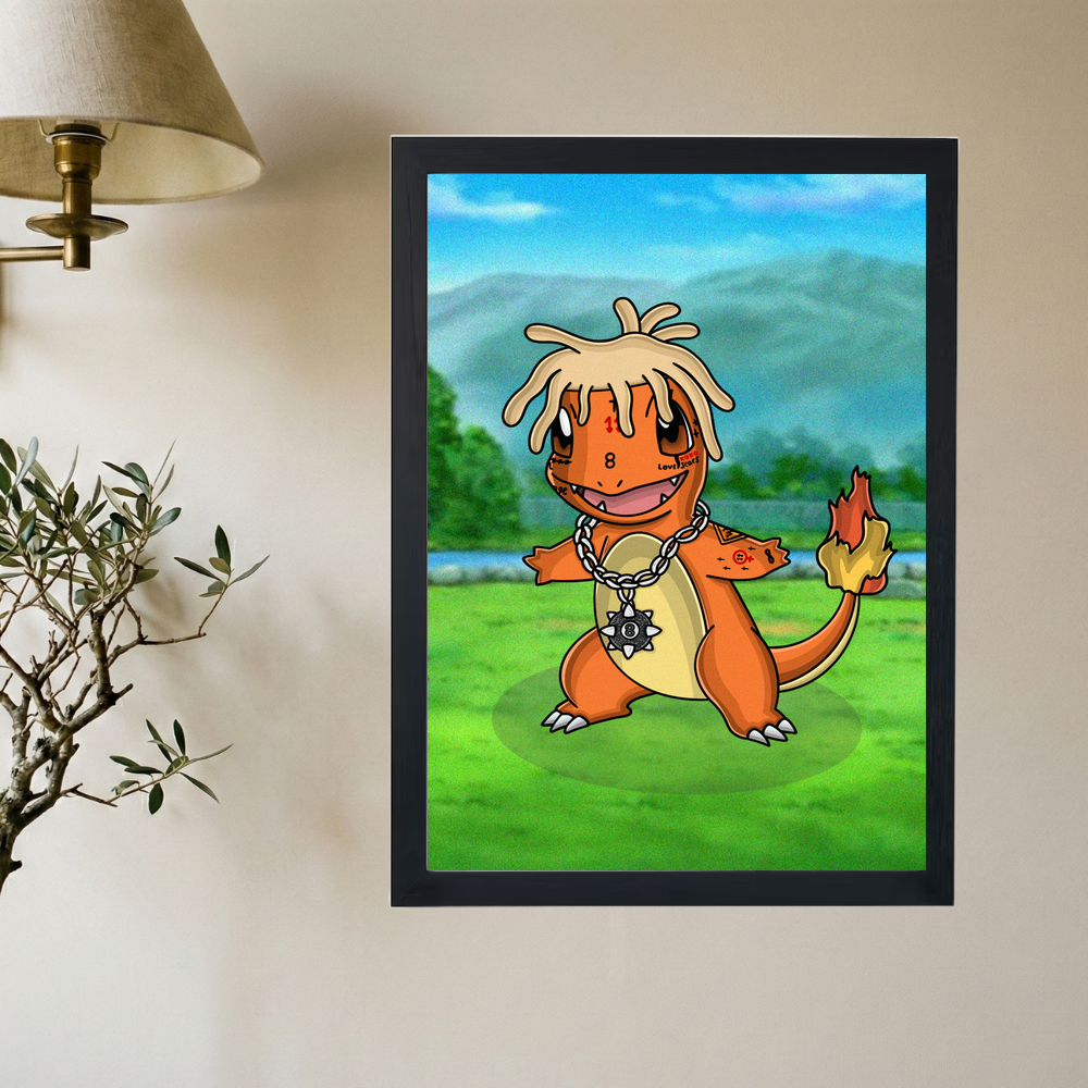 Trippie Redd x Pokmon '1400 Charmander' Poster - Mockup 2