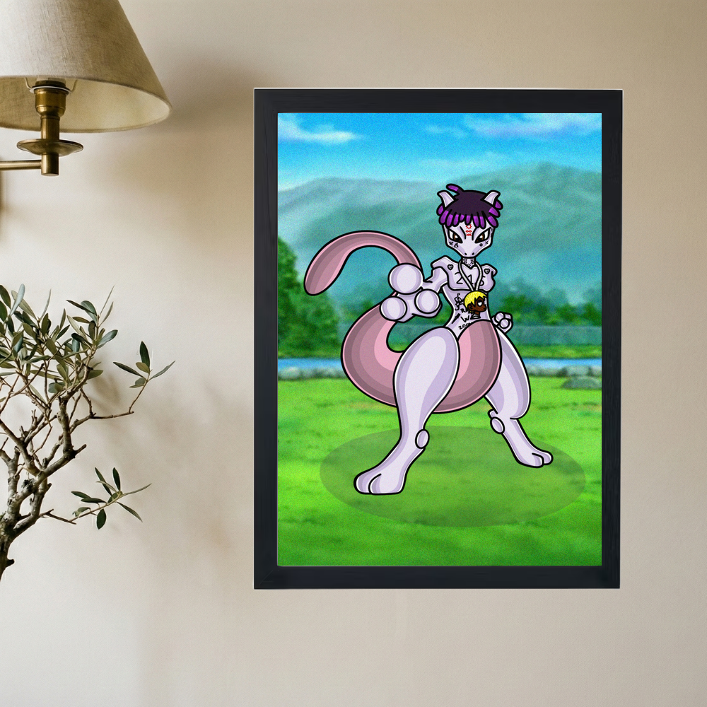 Lil Uzi Vert x Pokmon 'Mewtwo Baby Pluto' Poster - Mockup 2