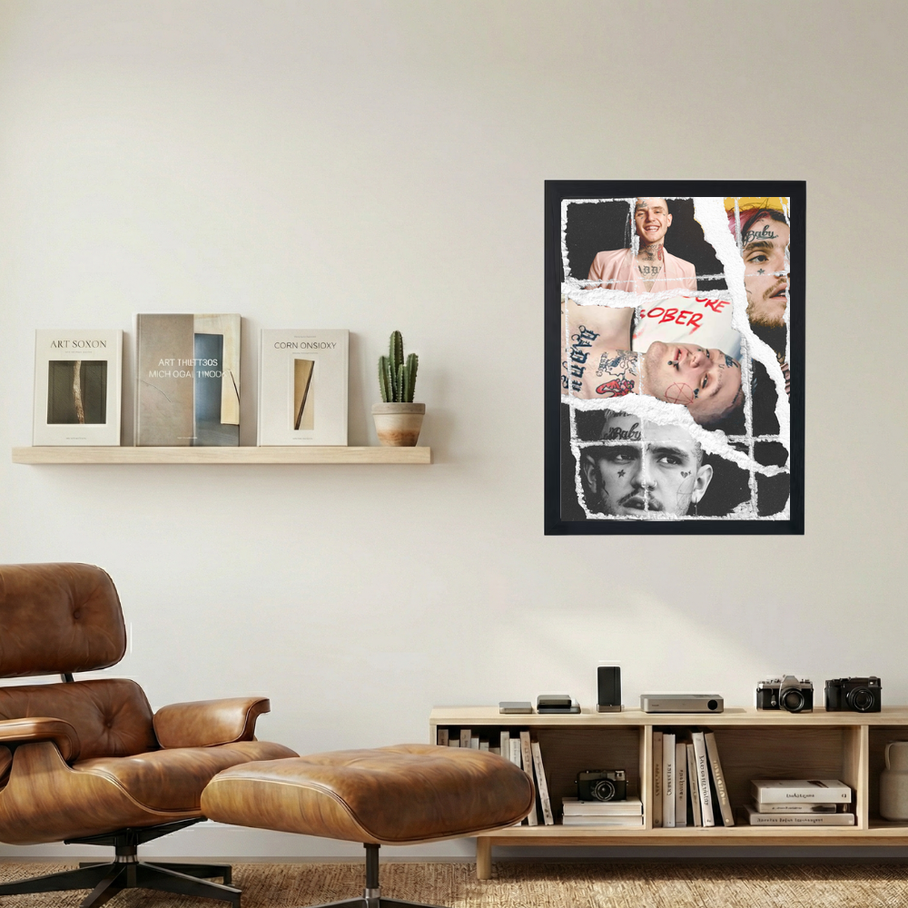 Lil Peep 'Scrapbook' Collage Poster - Mockup 1