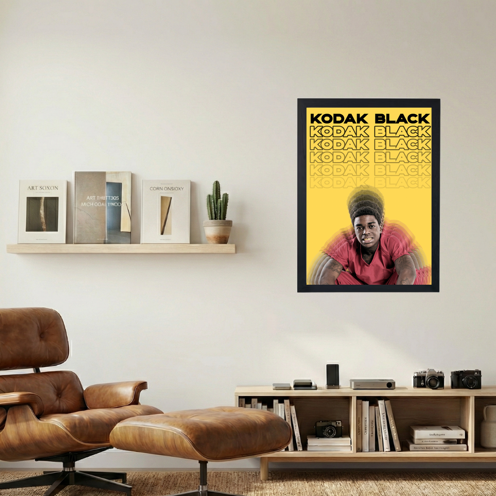 Kodak Black 'Yellow' Poster - Mockup 1
