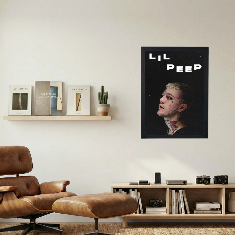 Lil Peep 'Side Eye' Poster - Mockup 1