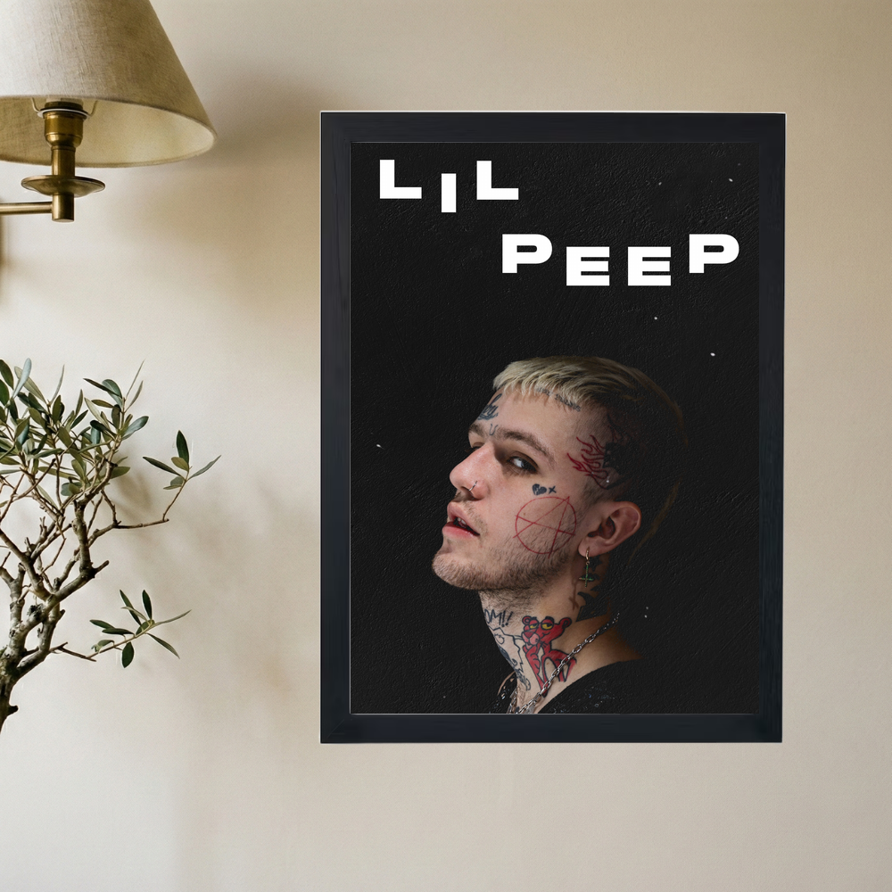 Lil Peep 'Side Eye' Poster - Mockup 2