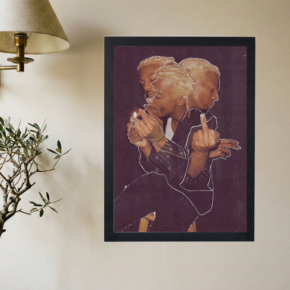 Playboi Carti '3 Faced Vamp' Poster - Mockup 2