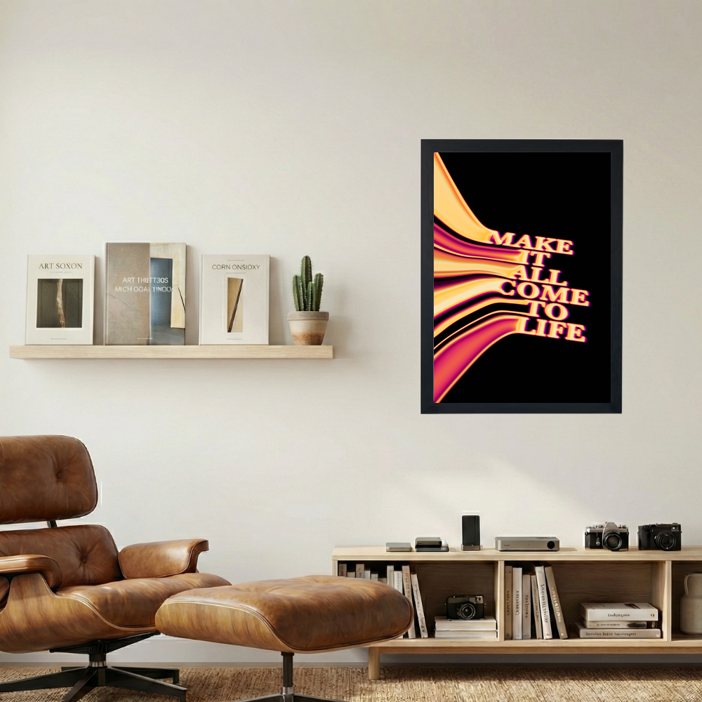 Kanye West 'Come To Life Quoted' Poster - Mockup 1