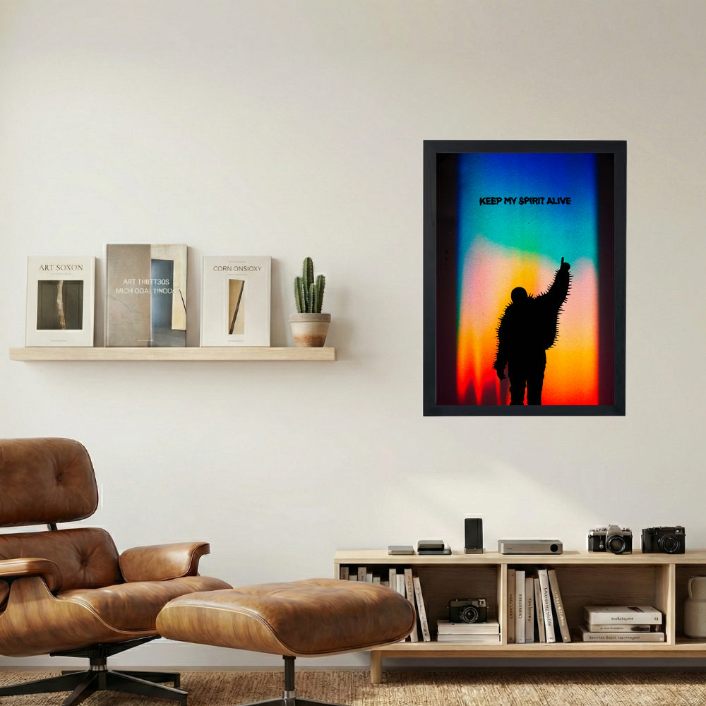 Kanye West 'Keep My Spirit Alive' Poster - Mockup 1