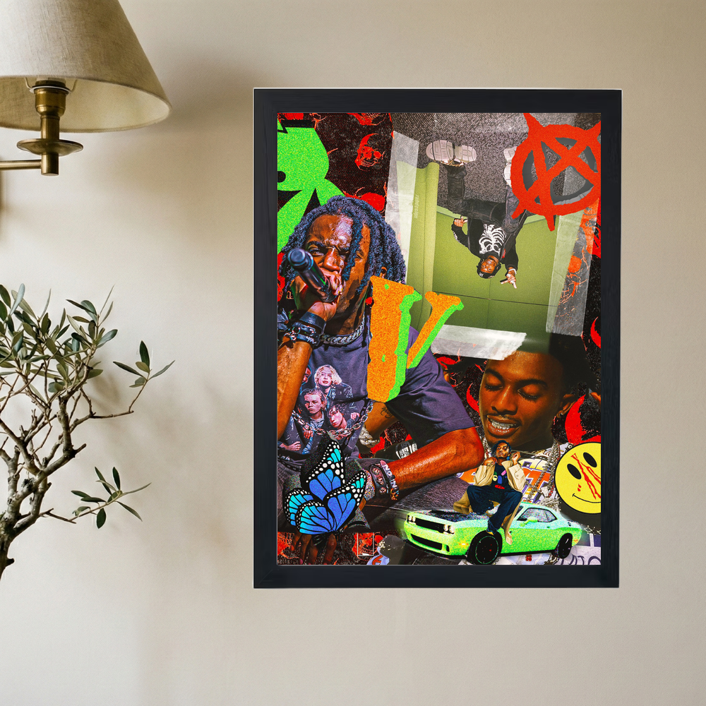 Playboi Carti 'Vlone Montage' Poster - Mockup 2