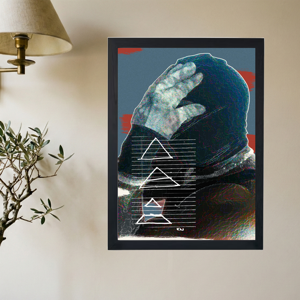 Kanye West 'KW Signed' Poster - Mockup 2