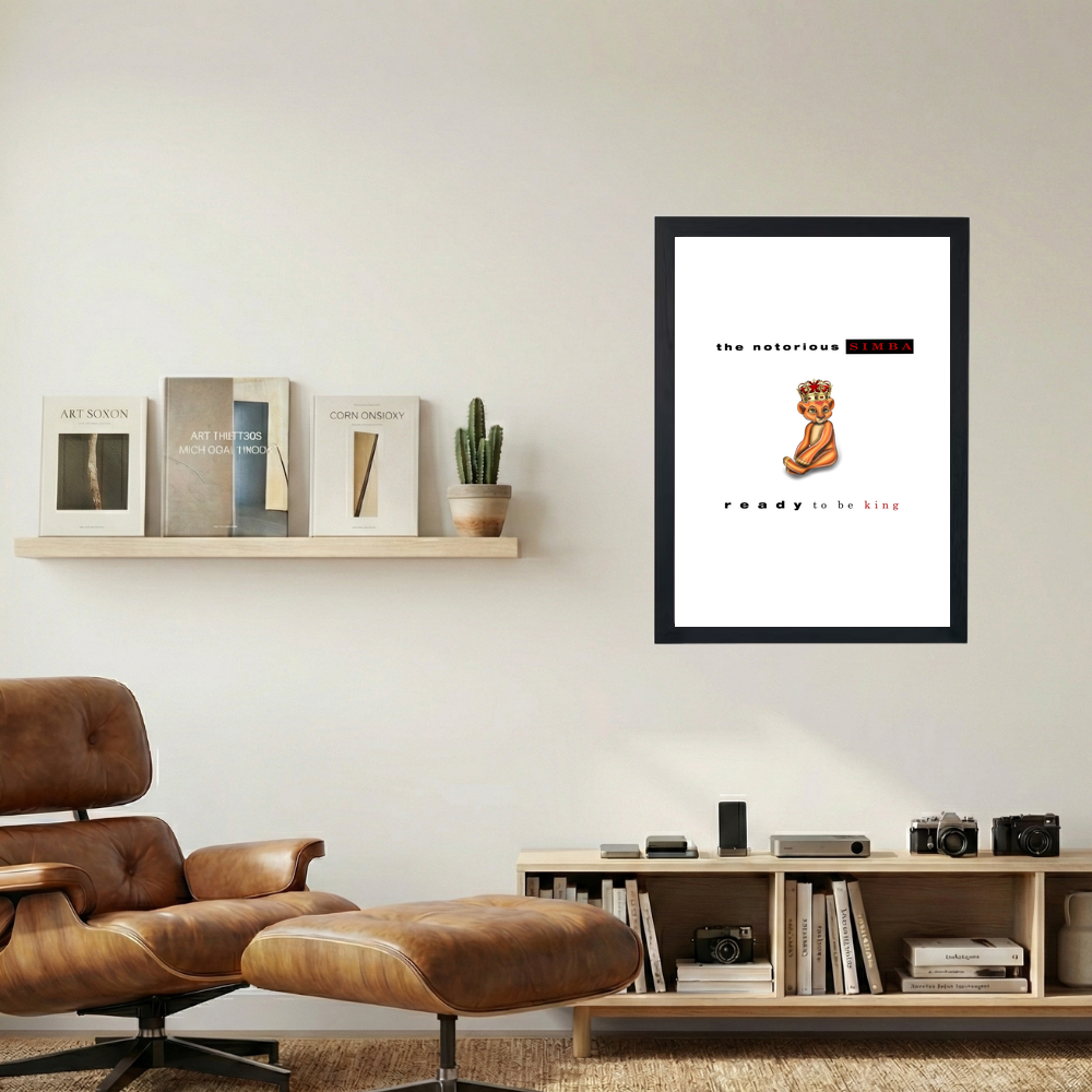 The Notorious Simba 'Biggie Smalls' Poster - Mockup 1