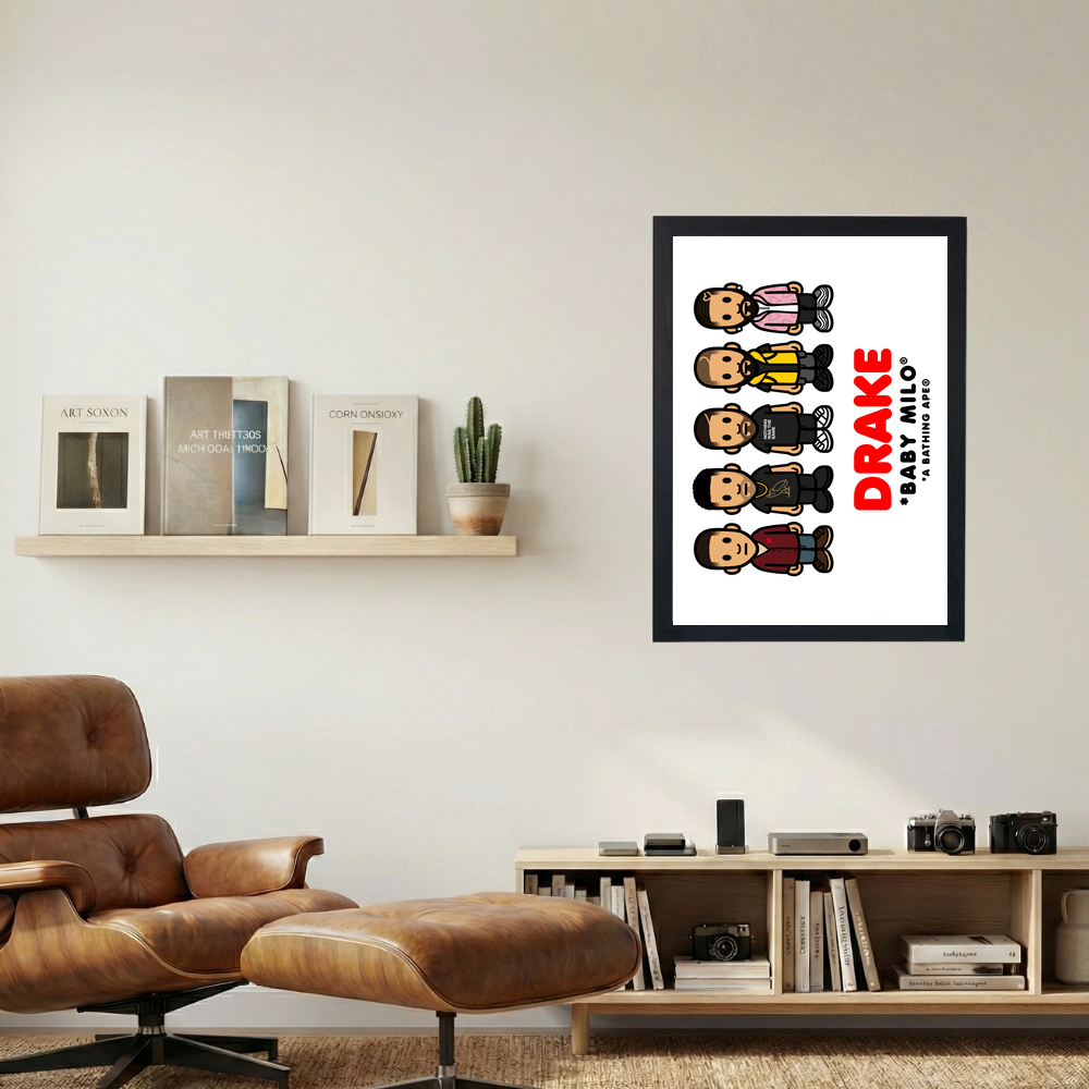 Drake x Bathing Ape 'Milo' Poster - Mockup 1