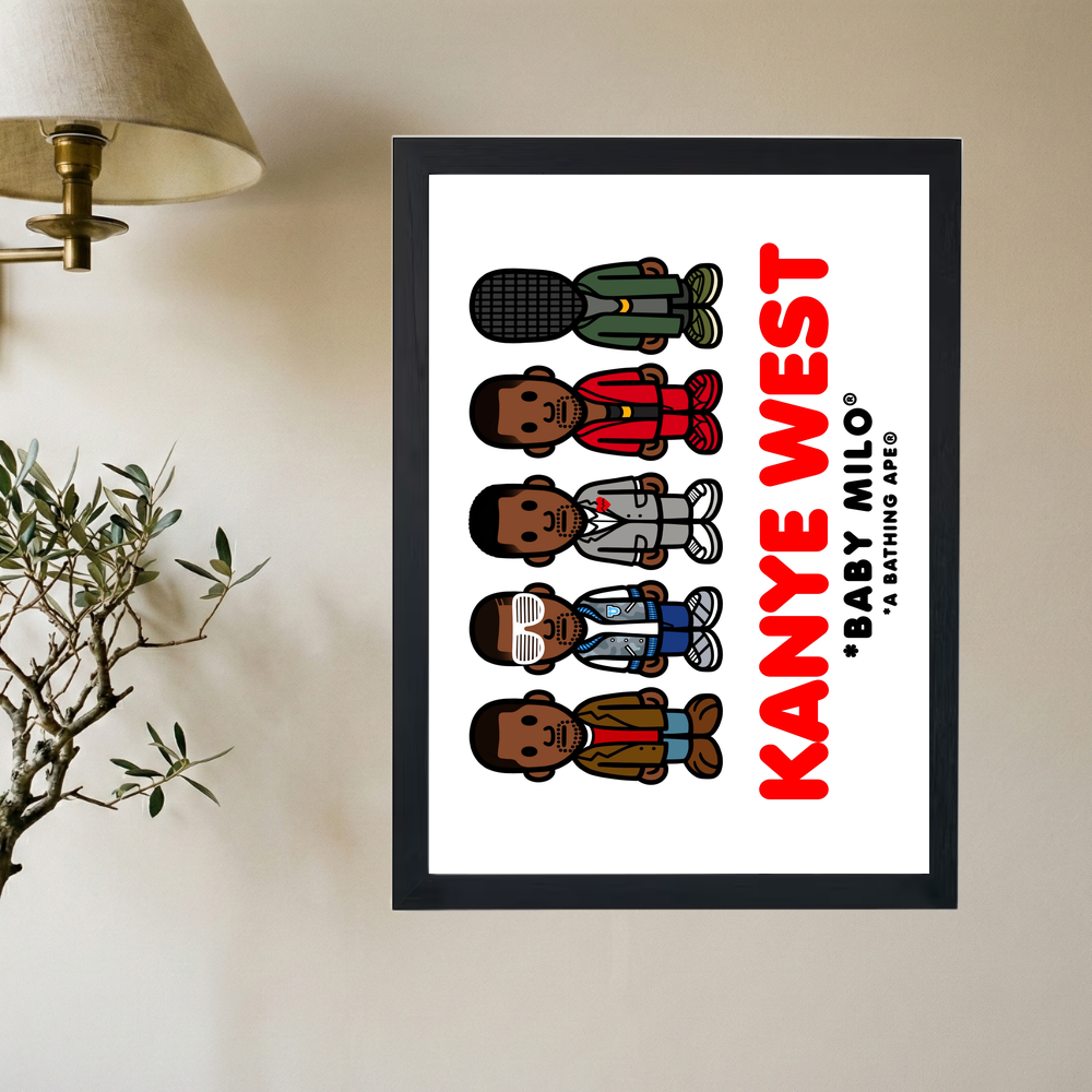 Kanye West x Bathing Ape 'Milo' Poster - Mockup 2