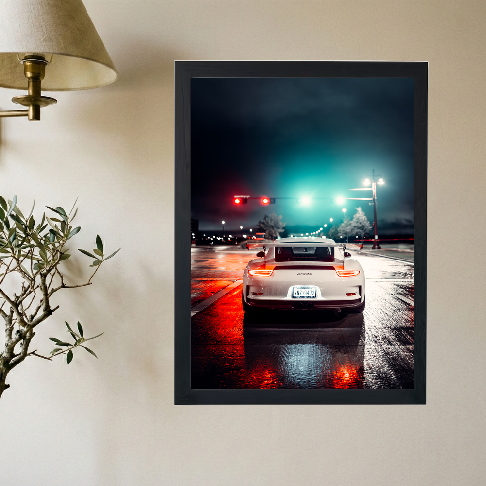 Porsche GT3RS 'Ready Set Go' Poster - Mockup 2