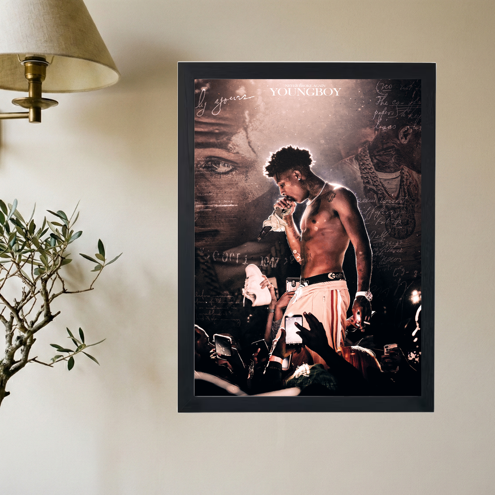 NBA Youngboy 'Slime Mentality' Poster - Mockup 2