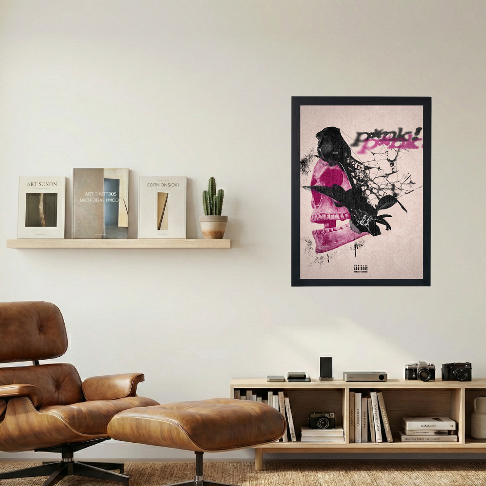 Young Thug 'P*NK Skull' Poster - Mockup 1