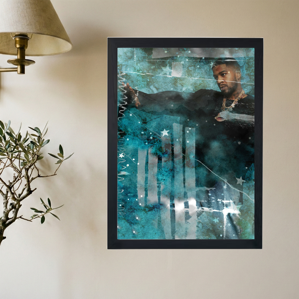 Kid Cudi 'Tallied Up' Poster - Mockup 2