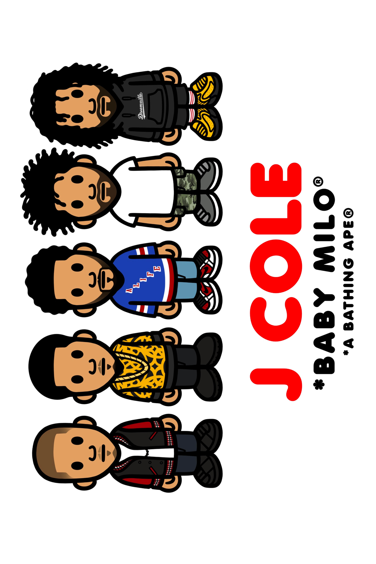 J Cole x Bathing Ape 'Milo' Poster