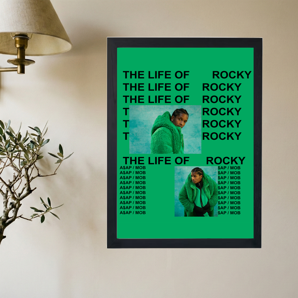A$AP Rocky 'Life of Flacko' Poster - Mockup 2