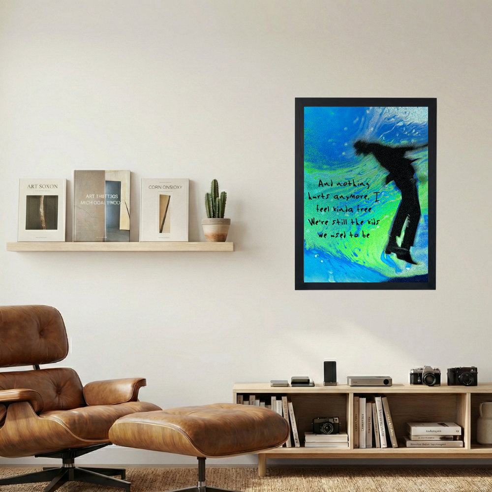Kanye West 'Ghost Town Quoted' Poster - Mockup 1