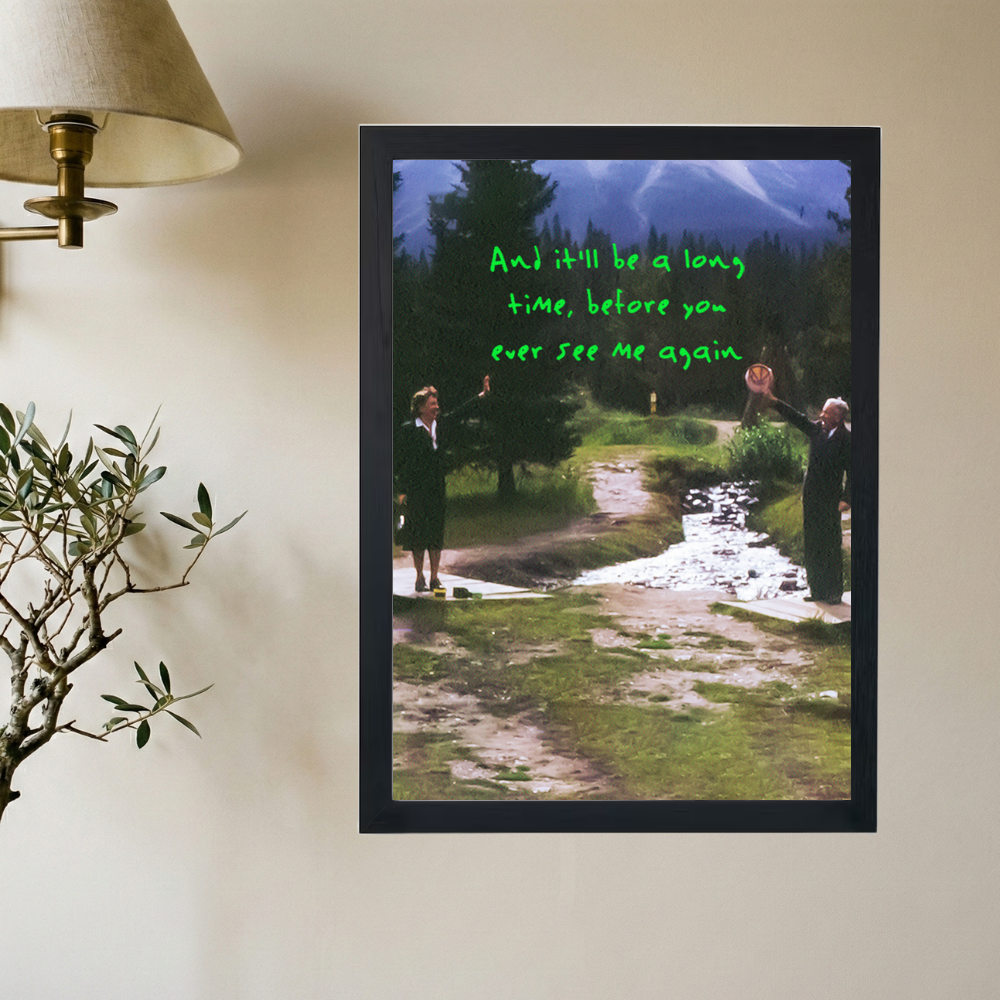 Kanye West 'Never See Me Again' Poster - Mockup 2