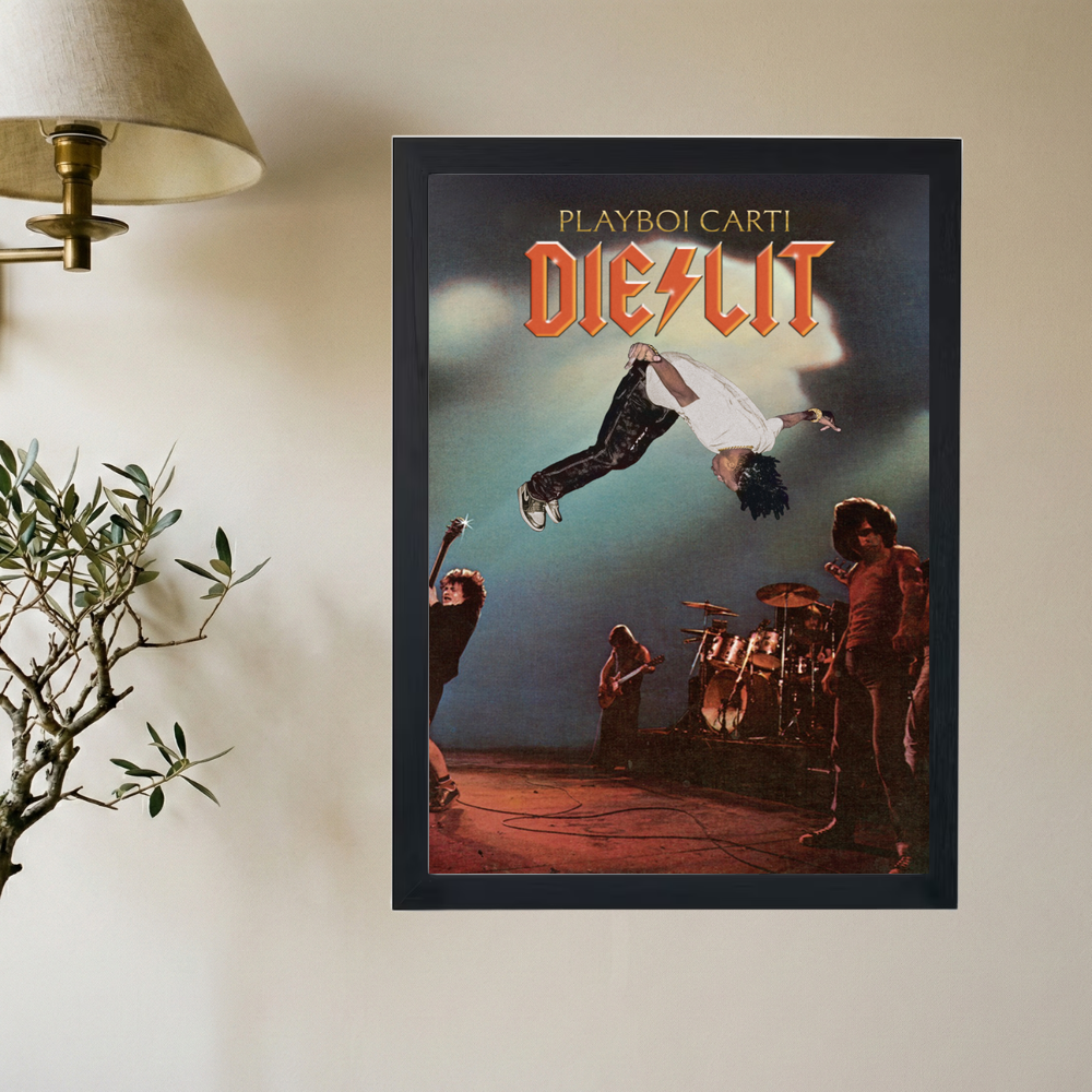 Playboi Carti x AC/DC 'Cross Over' Poster - Mockup 2