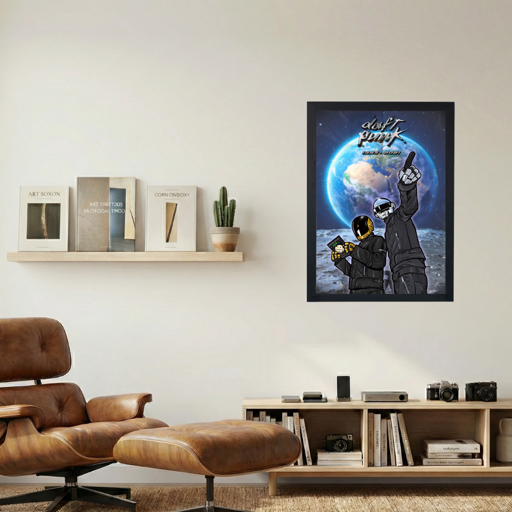 Daft Punk 'Sounds of the Future' Poster - Mockup 1