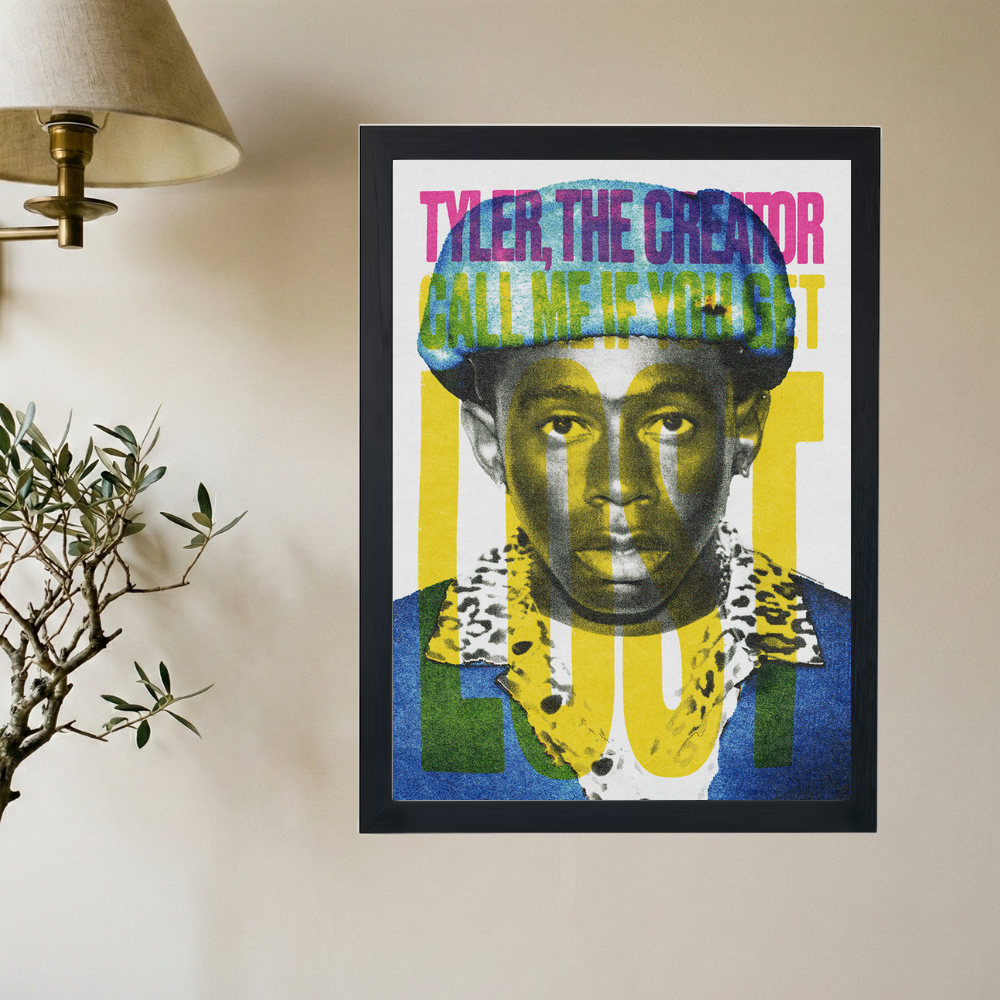 Tyler the Creator 'CMIYGL Pink+Yellow' Poster - Mockup 2