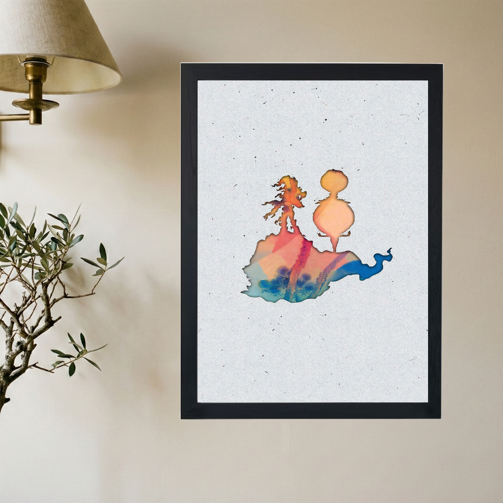 Kanye West x Kid Cudi 'KSG Silhouette' Poster - Mockup 2