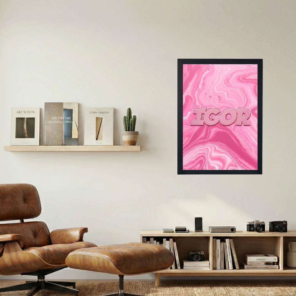 Tyler the Creator 'Pink Igor' Poster - Mockup 1