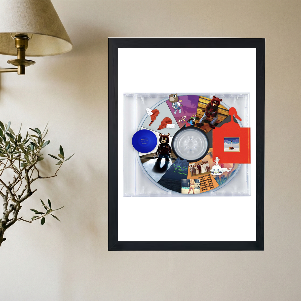 Kanye West 'Full Discography' Poster - Mockup 2