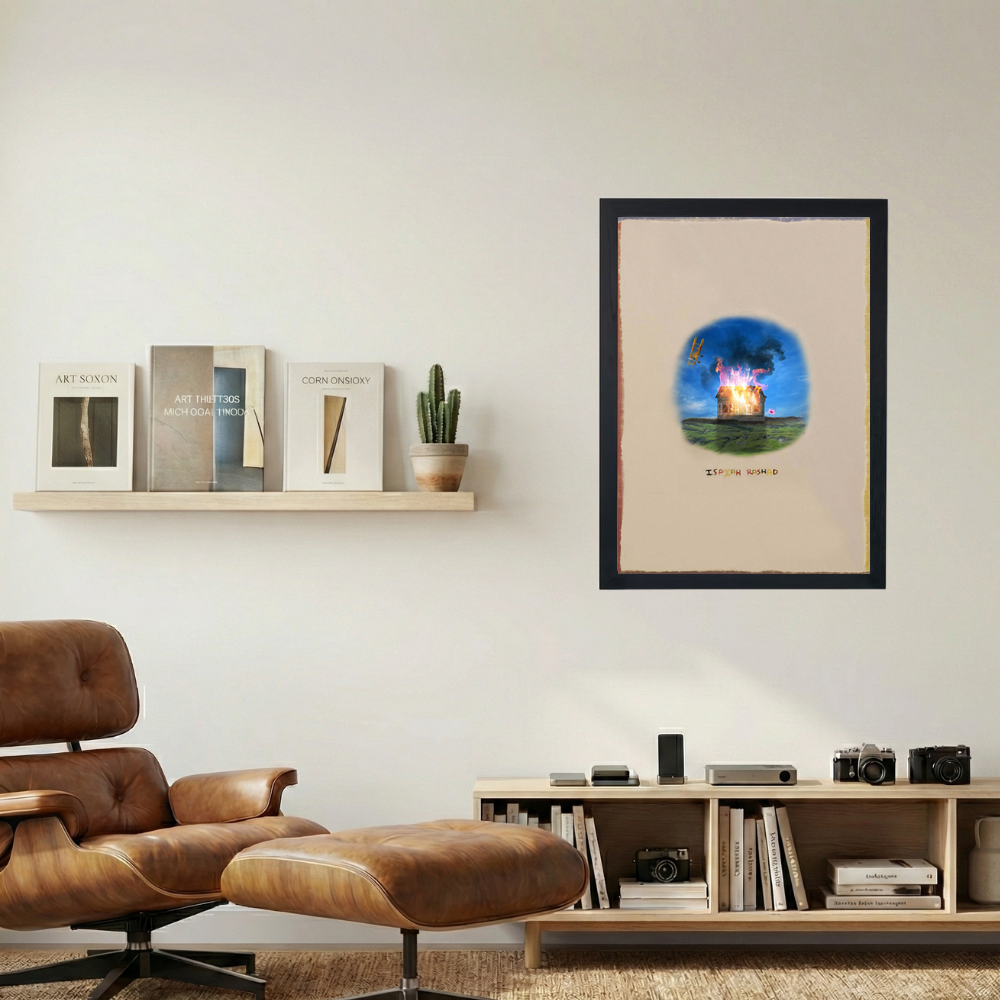 Isaiah Rashad 'House Is Burning' Poster - Mockup 1