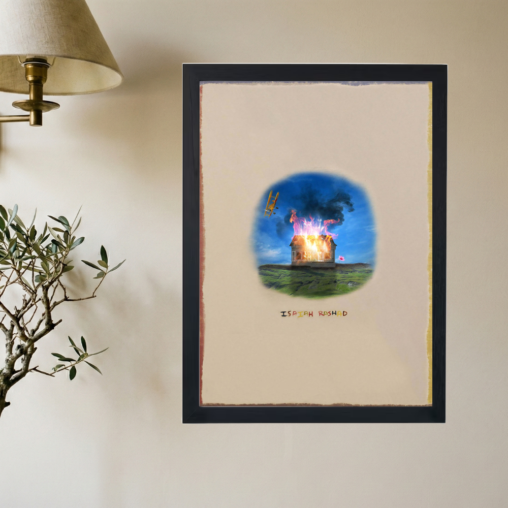 Isaiah Rashad 'House Is Burning' Poster - Mockup 2