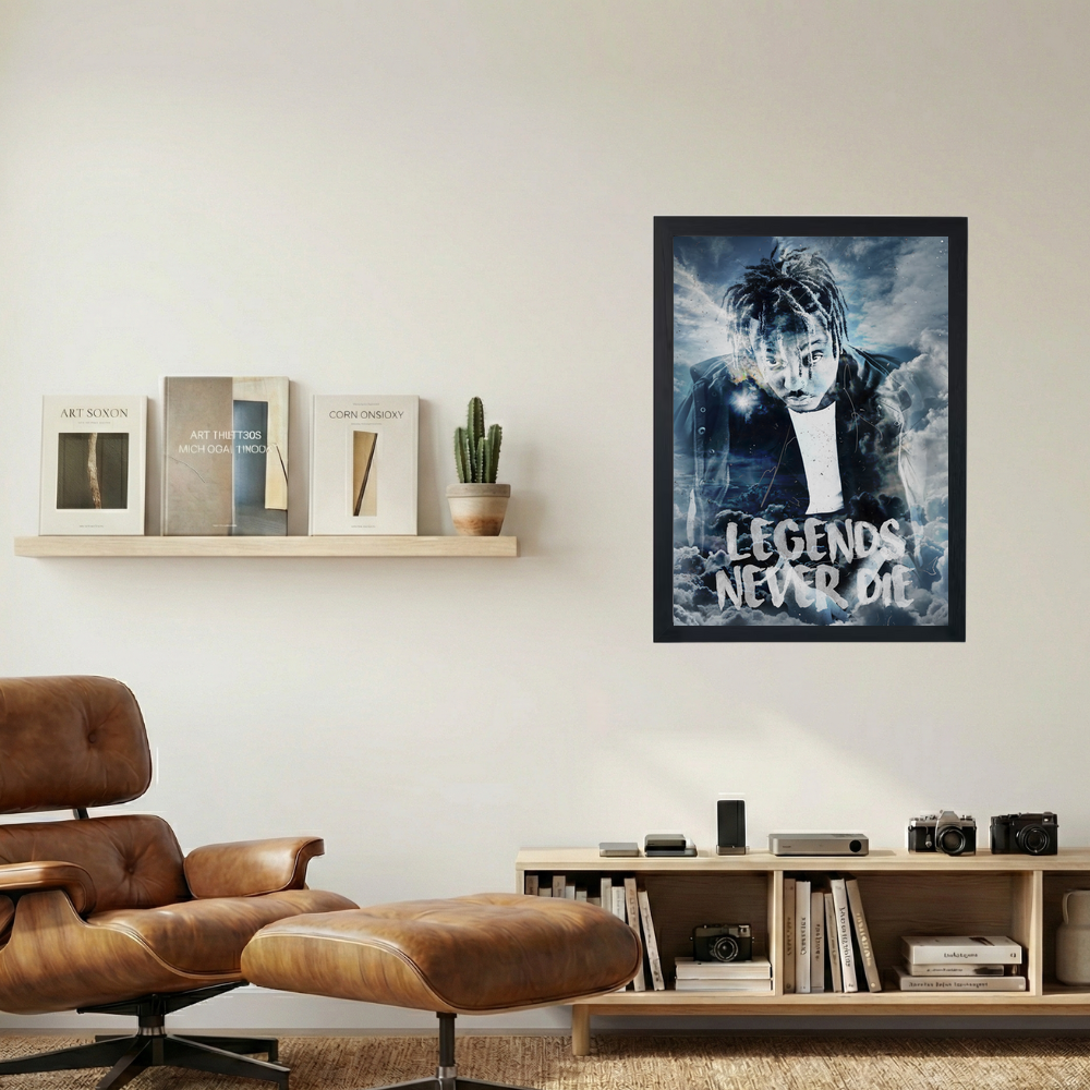 Juice Wrld 'In the Clouds' Poster - Mockup 1
