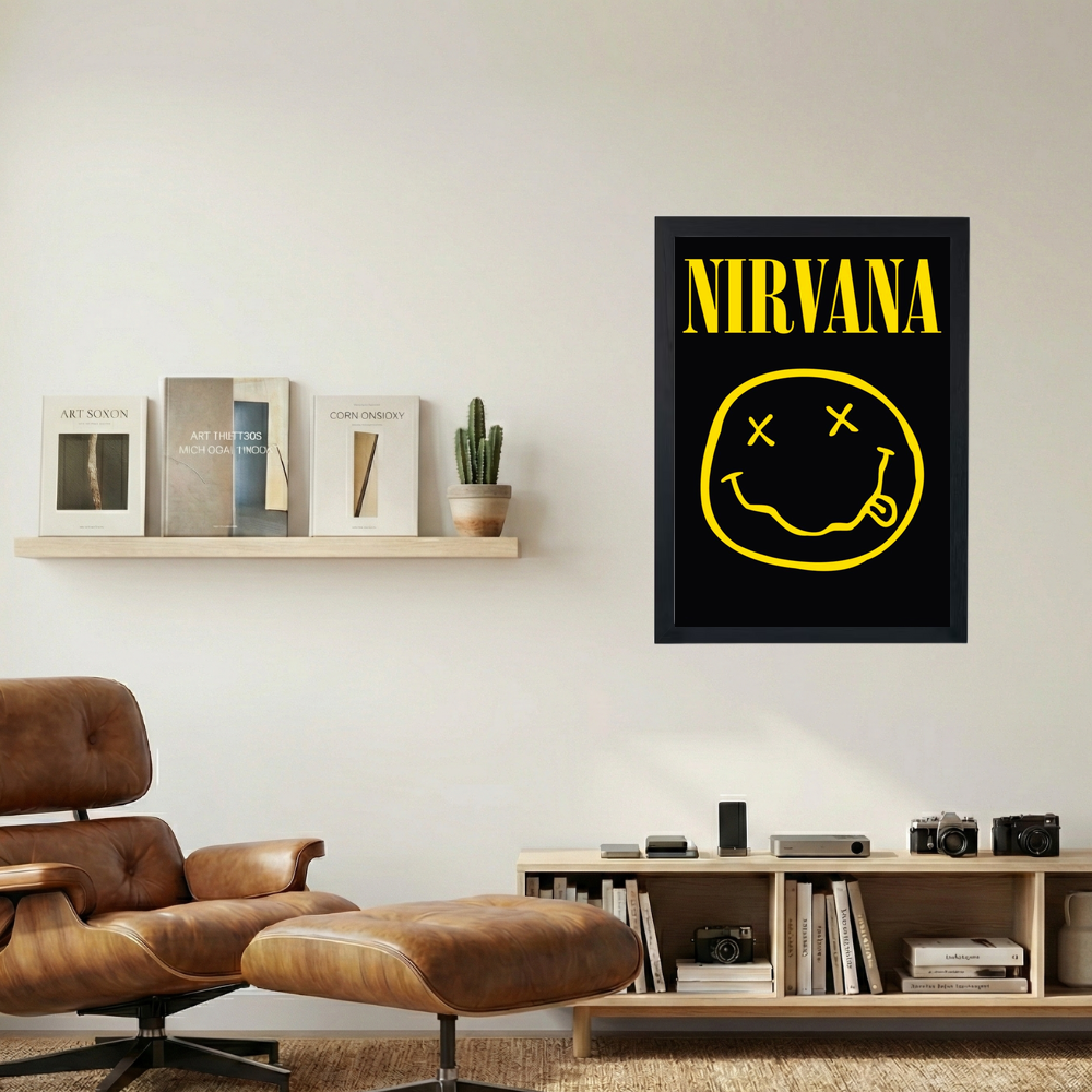 Nirvana 'Smile' Poster - Mockup 1