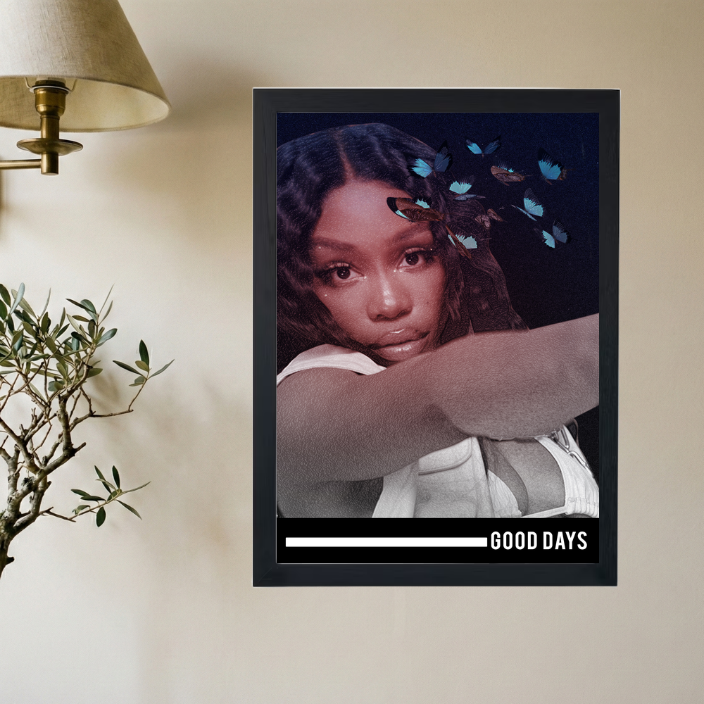 SZA 'Good Days' Poster V2 - Mockup 2
