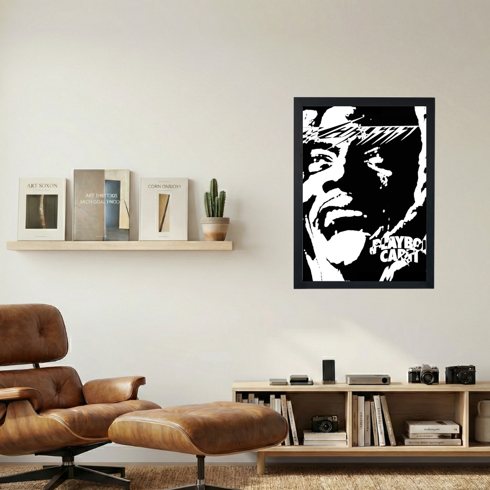 Playboi Carti 'Narcissist B&W' Poster - Mockup 1